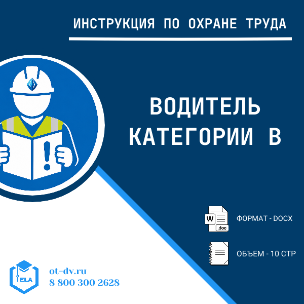 Инструкция по охране труда: Водитель категории B
