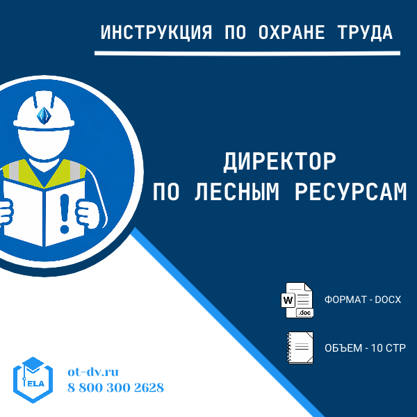 Инструкция по охране труда: Директор по лесным ресурсам