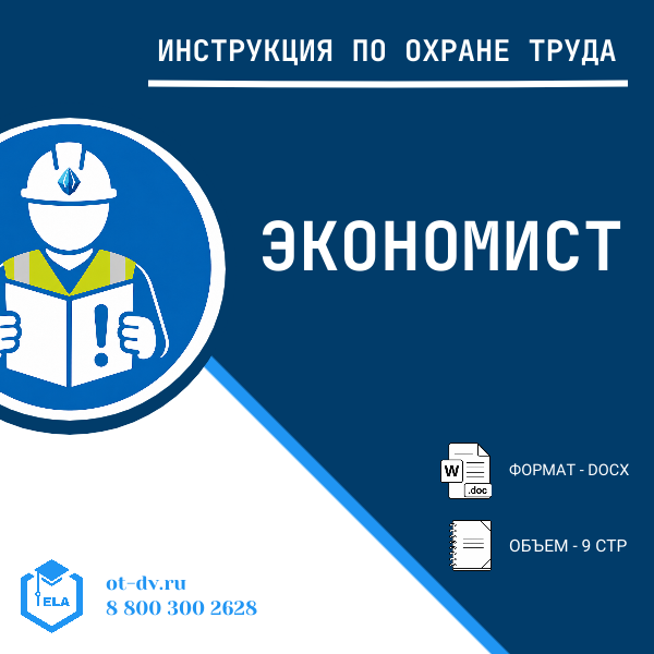 Инструкция по охране труда: Экономист